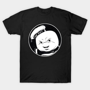 STAY PUFT MARSHMALLOW MAN - Ghostbusters (Circle Black and White) T-Shirt